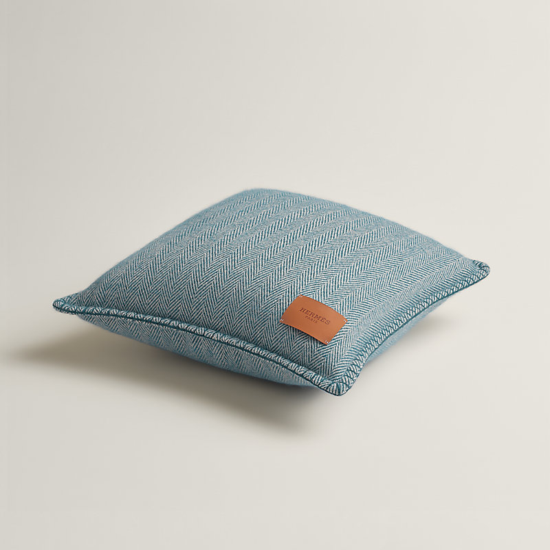 クッション 手織り 《スウィング》 - ブルー | Hermès - エルメス-公式